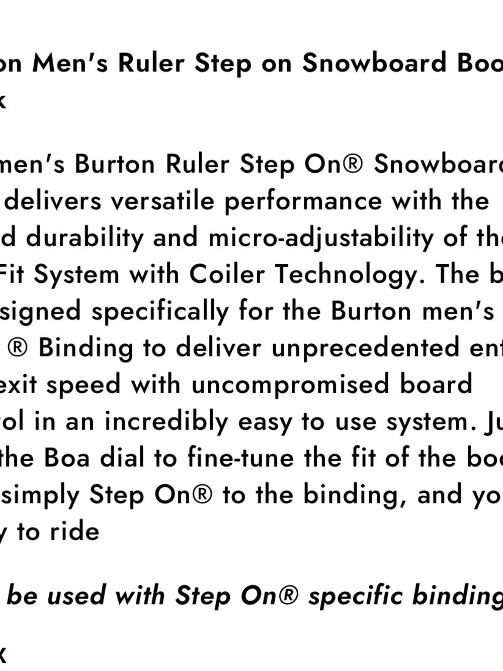 Burton Men's Snowboard Boots in Black and Gray - Picture 2 of 5